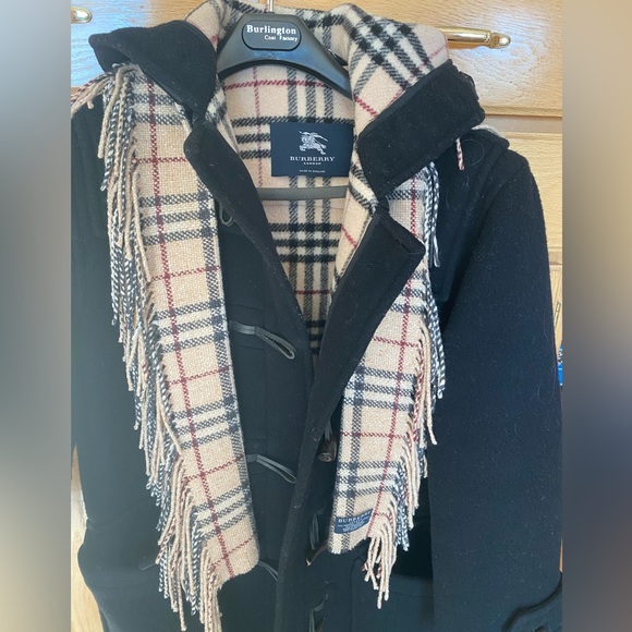 BURBERRY Nova Check Happy Fringe SCARF🔥EUC/LIKE NEW🔥WOVEN🎁CASHMERE Blend!🎄🎁 - Picture 14 of 15